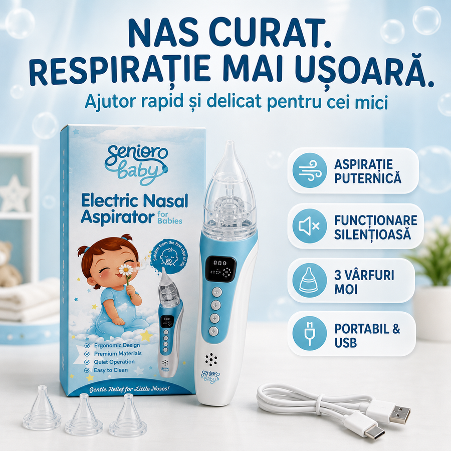 Aspirator Nasal Electric pentru Bebelusi