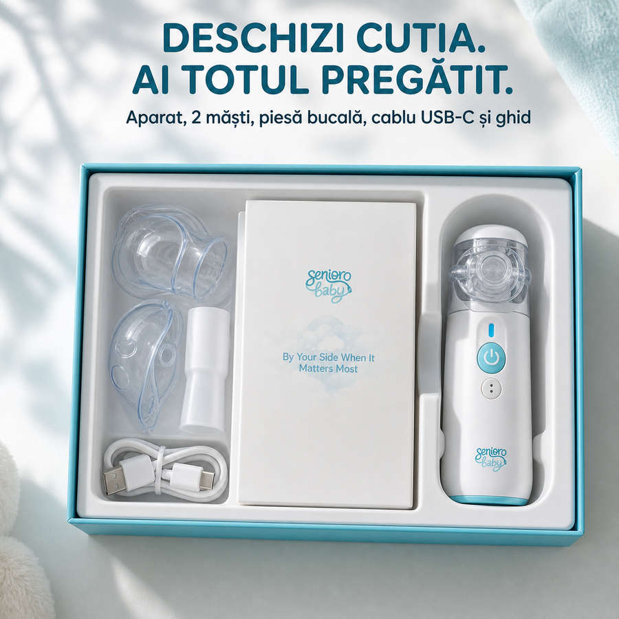 Nebulizator Senioro Baby și cutia branduită
