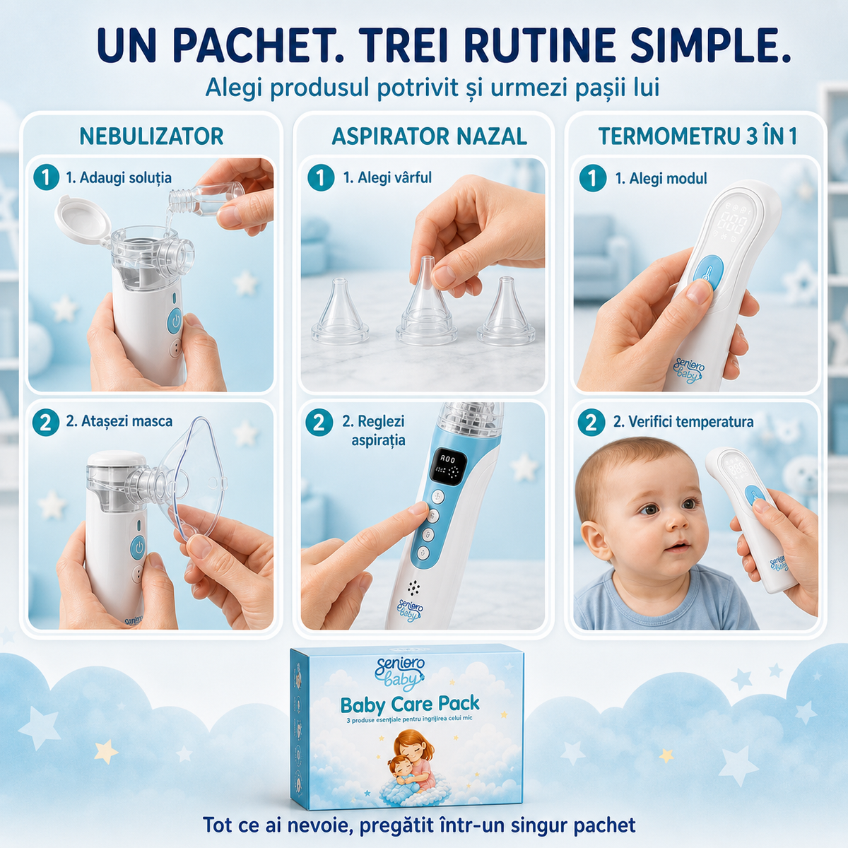Rutine simple cu produsele Senioro Baby