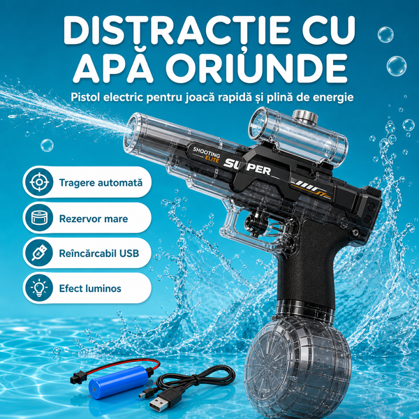 Pistol Electric cu Apă Reîncărcabil